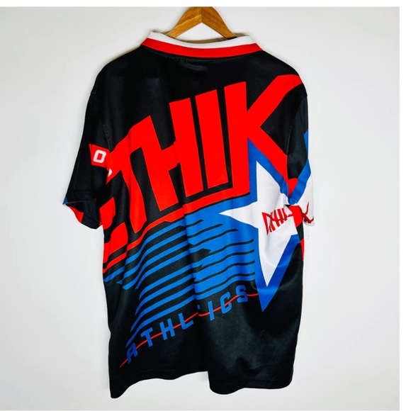 Men's Ethik Clothing Co. "Thik Athletics" Design Polo Shirt - Picture 2 of 3